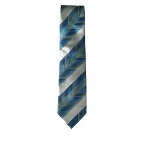 NWOT BLUE TEAL YELLOW TIE